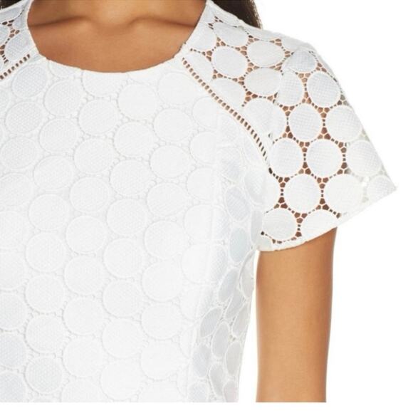 NWT Lilly Pulitzer Aliza White Midi Dress Polka Dot Lace Resort Women’s Size 8 - Picture 3 of 13